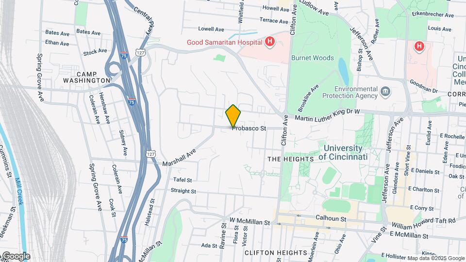 403 Probasco St Map and Location Details