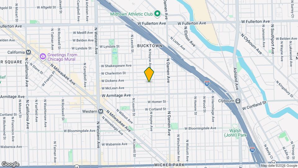 2036 N Hoyne Ave Map and Location Details