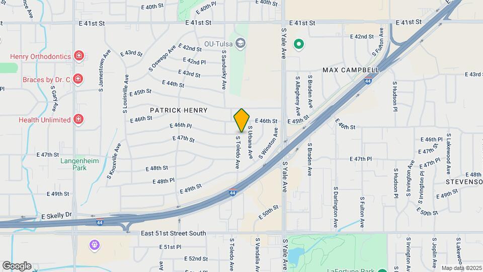 4629 S Toledo Ave Mapa y Detalles de la Ubicación