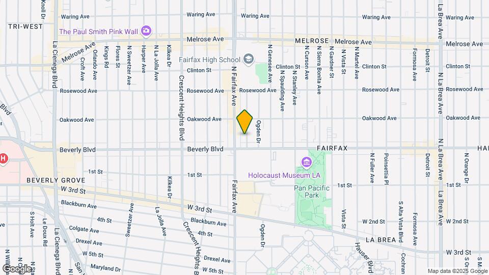 325 N Orange Grove Ave Map and Location Details
