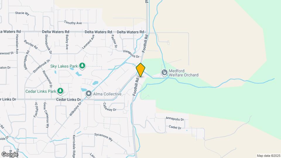 2654 N Foothill Road Map and Location Details