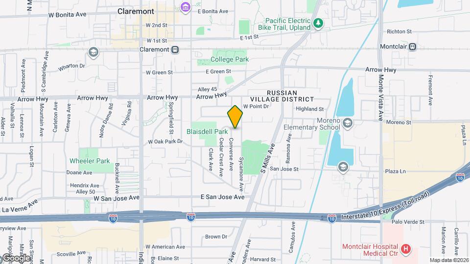 450 Converse Ave, Unit I bedroom 1 bath Map and Location Details