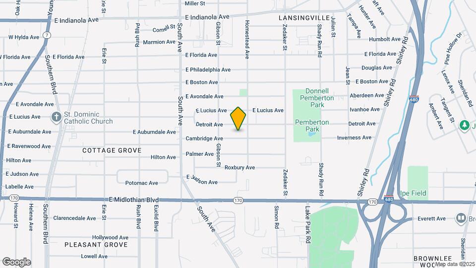 746 Cambridge Ave Map and Location Details
