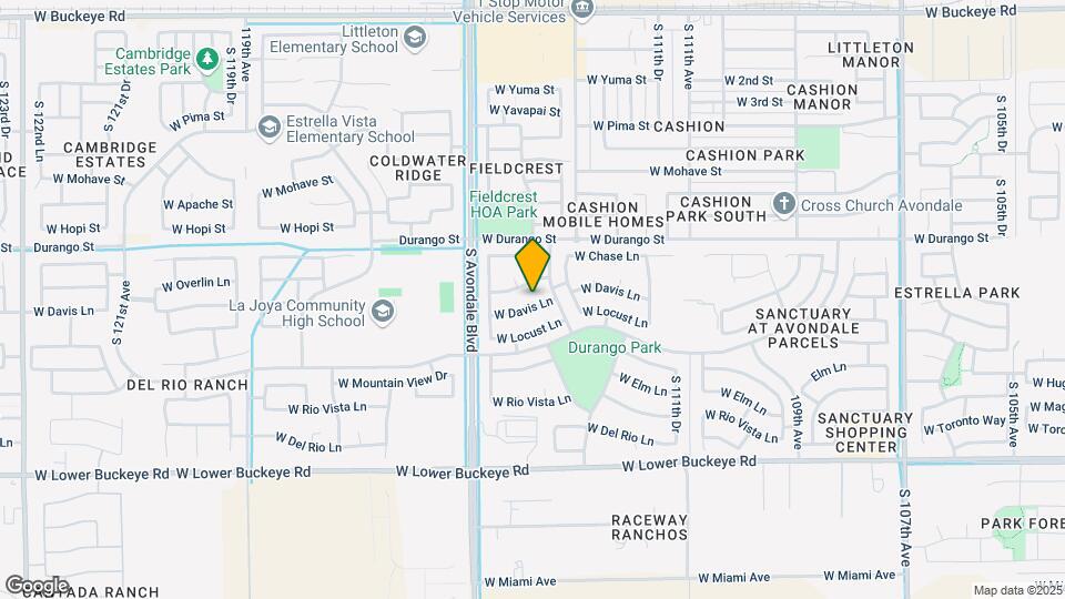 11368 W Davis Ln Map and Location Details