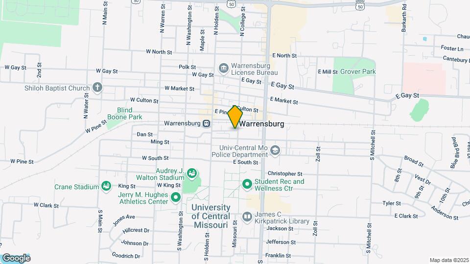 108 S College St Map and Location Details