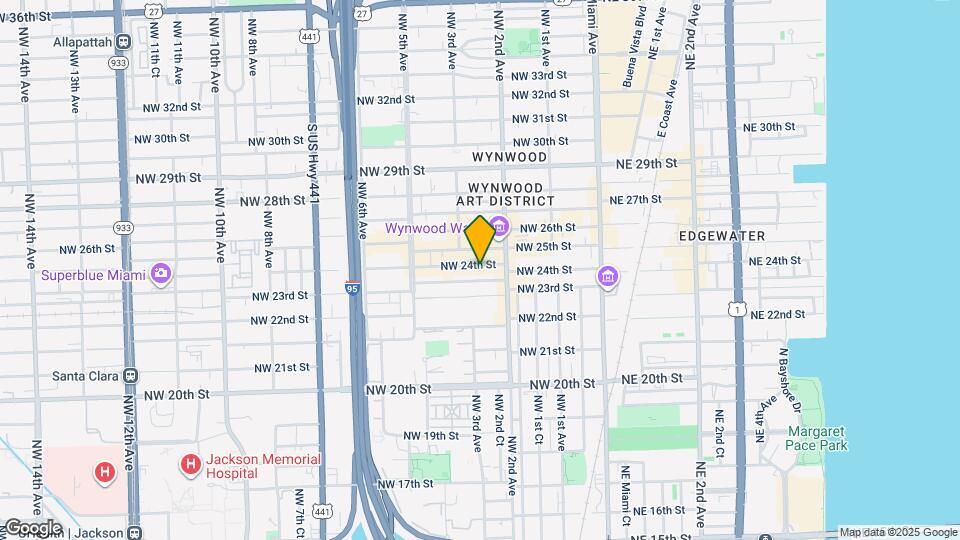 250 NW 24th St Map and Location Details