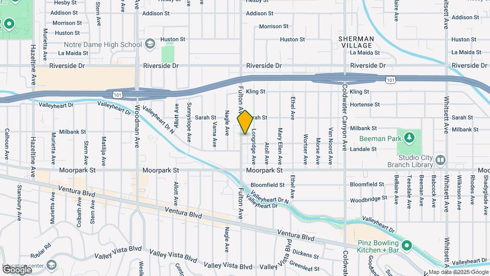 4514 Fulton Ave Map and Location Details