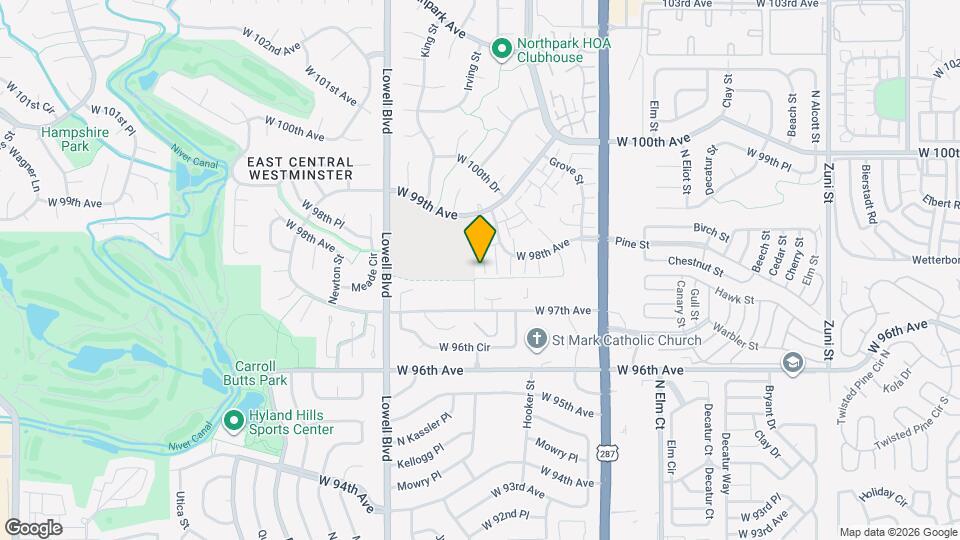 3420 W 98th Pl Map and Location Details