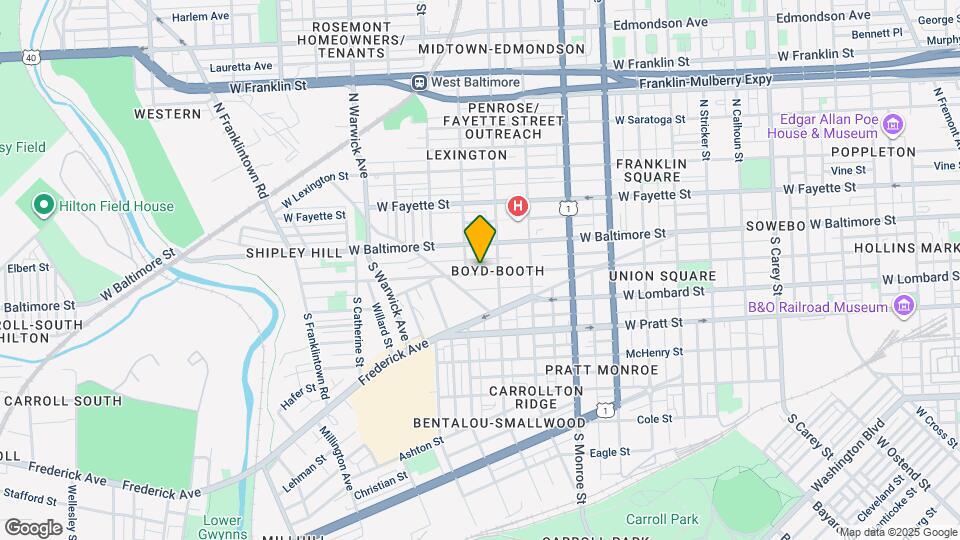 2128 Hollins St Map and Location Details