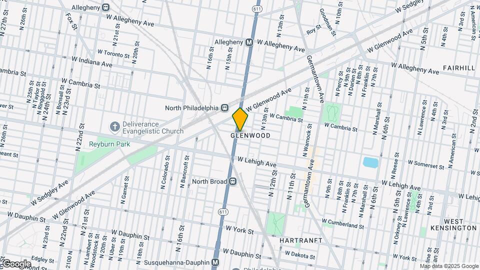 2741 N Broad St Map and Location Details