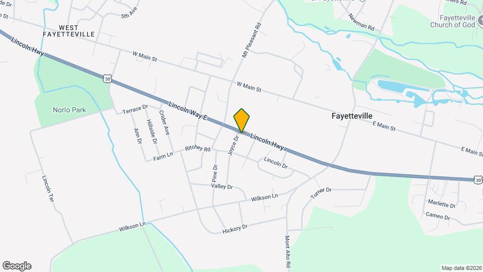 4124 Lincoln Way E Map and Location Details