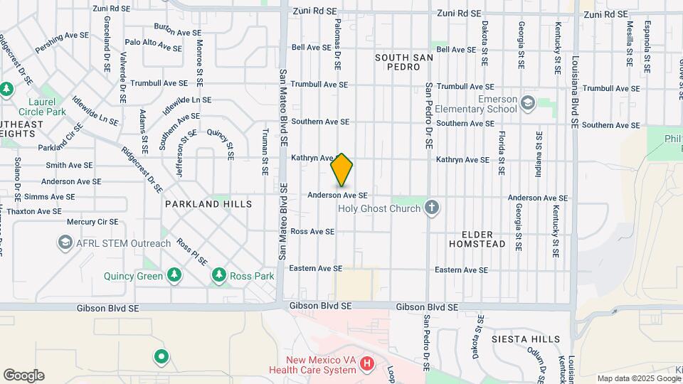 1038 Palomas Dr SE Map and Location Details