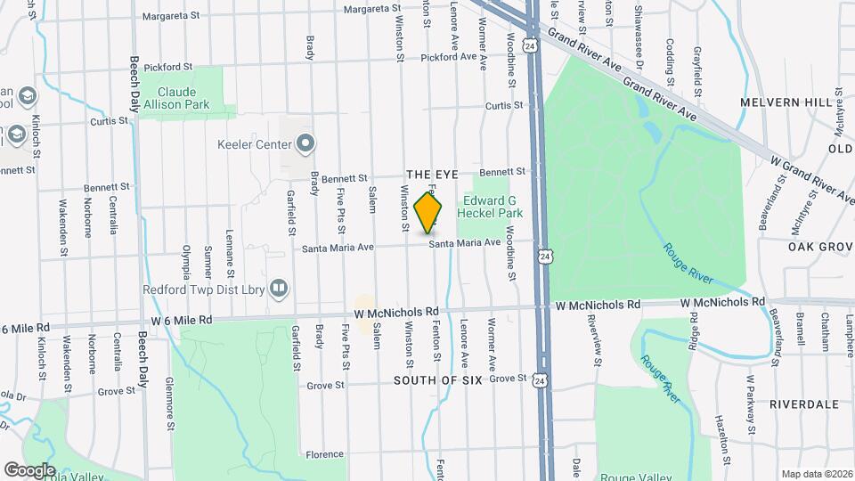 17301 Fenton St Mapa y Detalles de la Ubicación