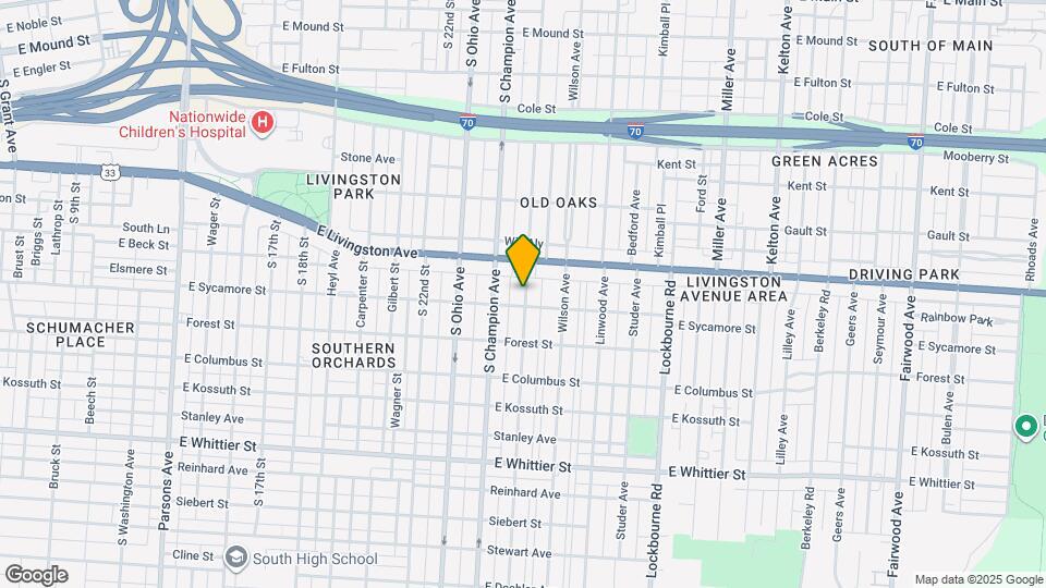 823 Oakwood Ave Map and Location Details