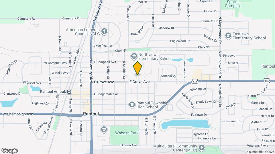 635 E Grove Ave Map and Location Details