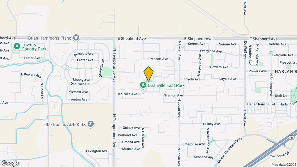 1729 N Carson Ave Map and Location Details