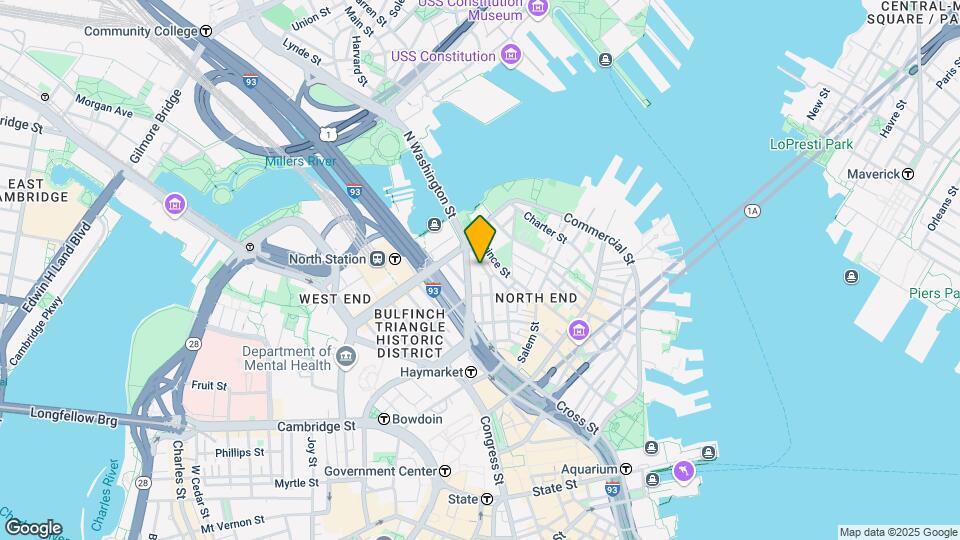 190 Endicott St Mapa y Detalles de la Ubicación