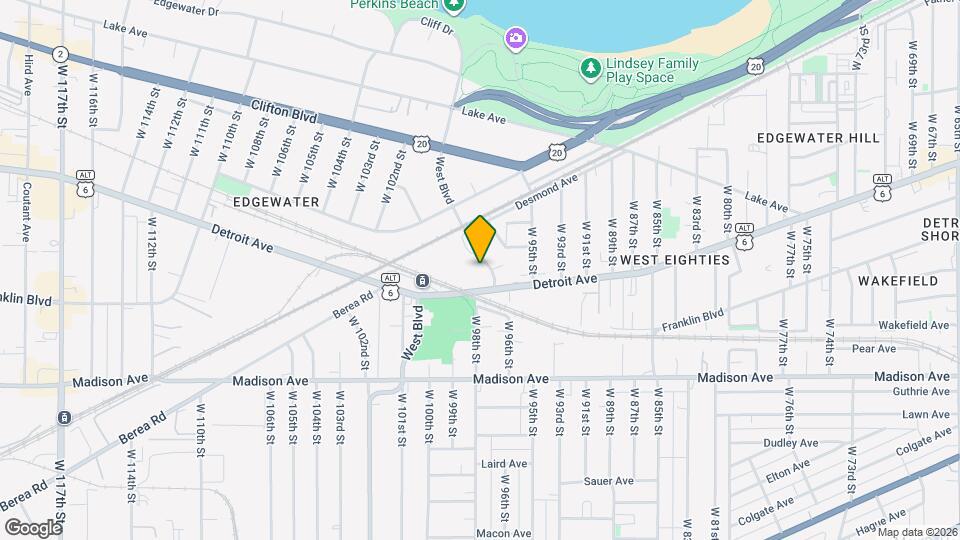 West Blvd Map and Location Details