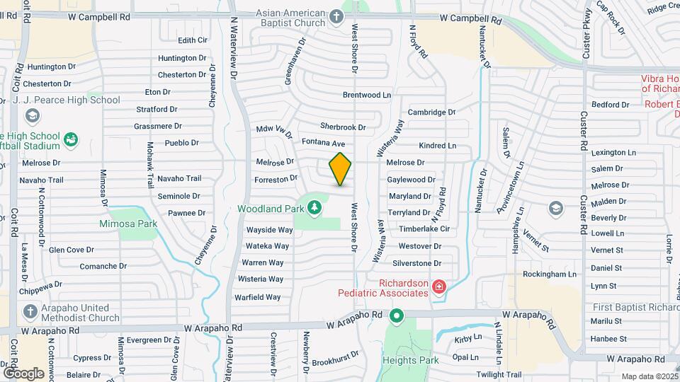 806 Woodland Way Map and Location Details