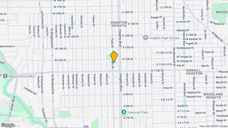 1134 Yale St Mapa y Detalles de la Ubicación