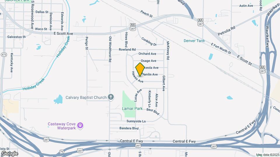 1640 Hawes Ave Map and Location Details