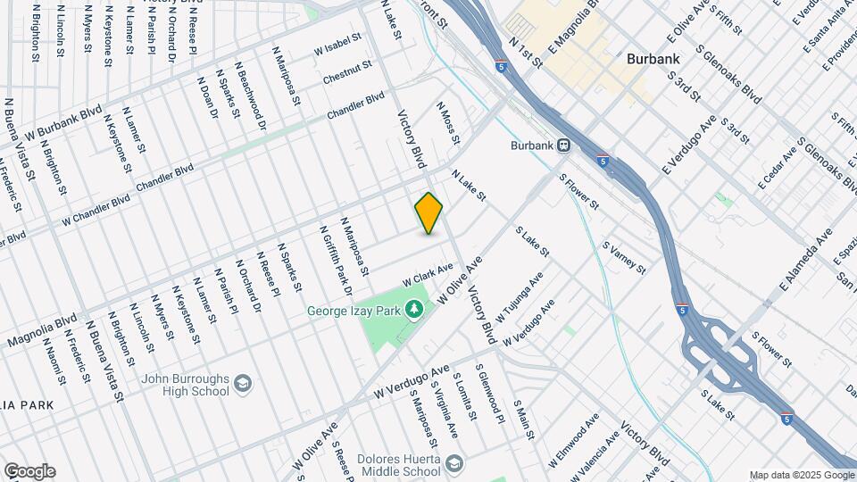 923 W Orange Grove Ave Map and Location Details