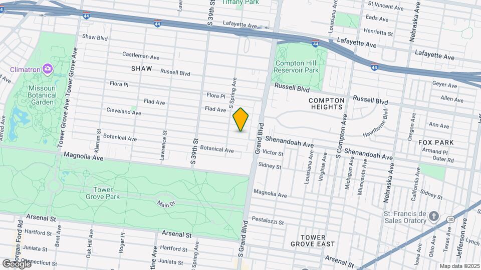 3643 Shenandoah Ave Map and Location Details