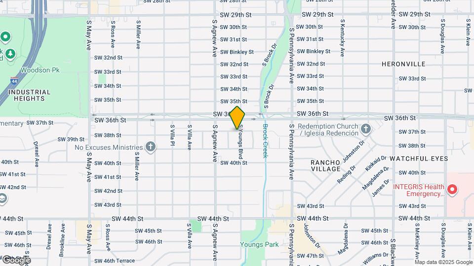 3901 S Youngs Blvd Map and Location Details
