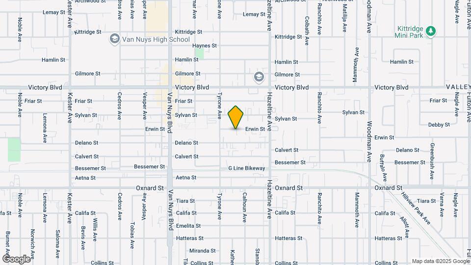 14224 Erwin St Mapa y Detalles de la Ubicación