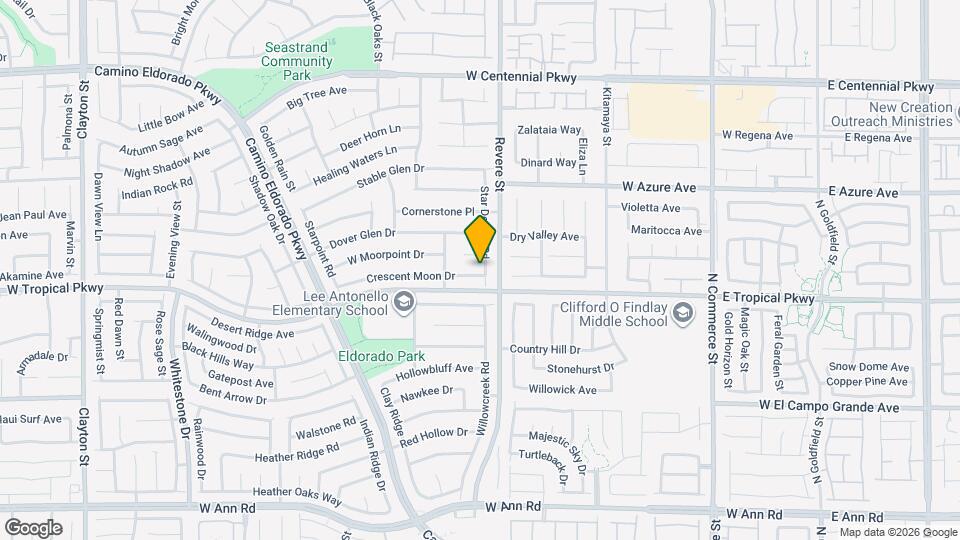 820 Crescent Moon Dr Map and Location Details