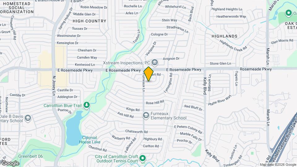 2104 Victoria Rd Map and Location Details