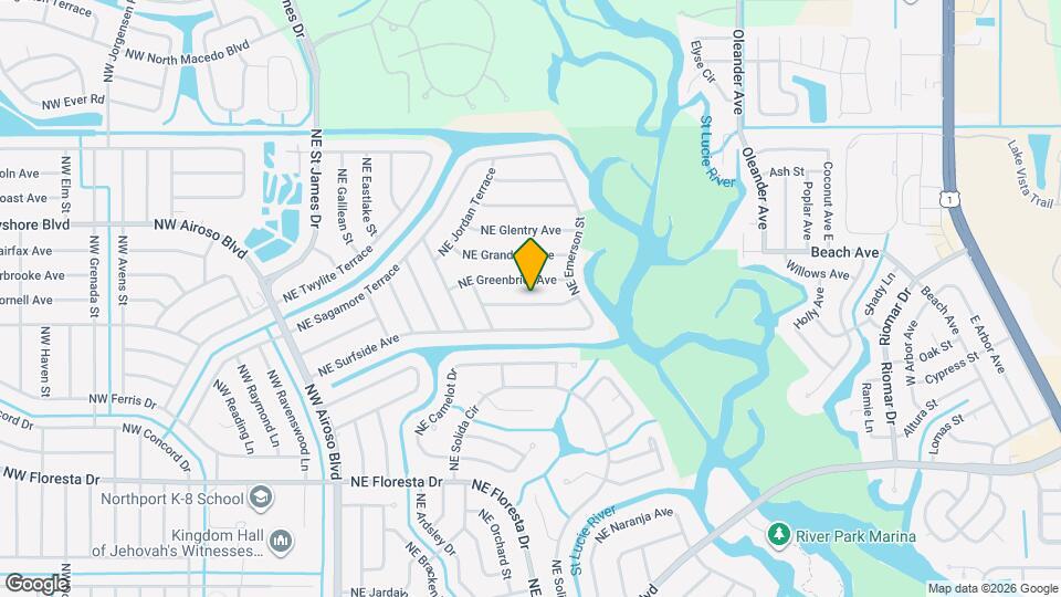 357 NE Gulfstream Ave Map and Location Details