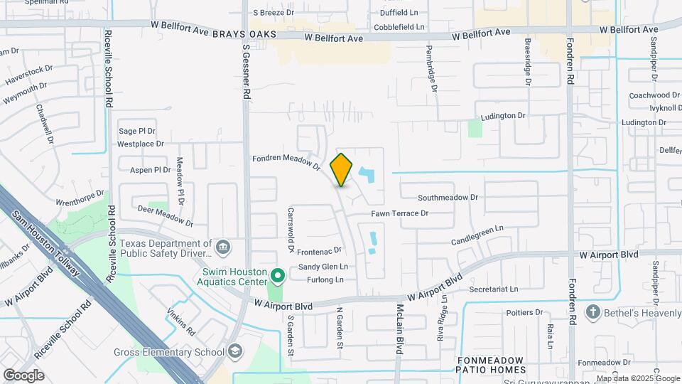 8115 Fondren Lake Dr Map and Location Details