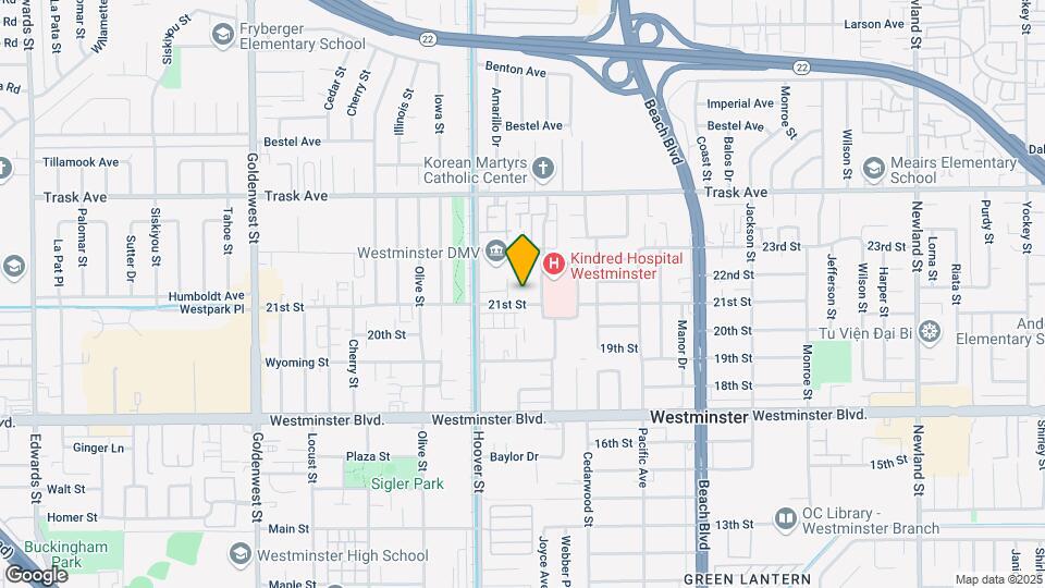7595 21st St Map and Location Details