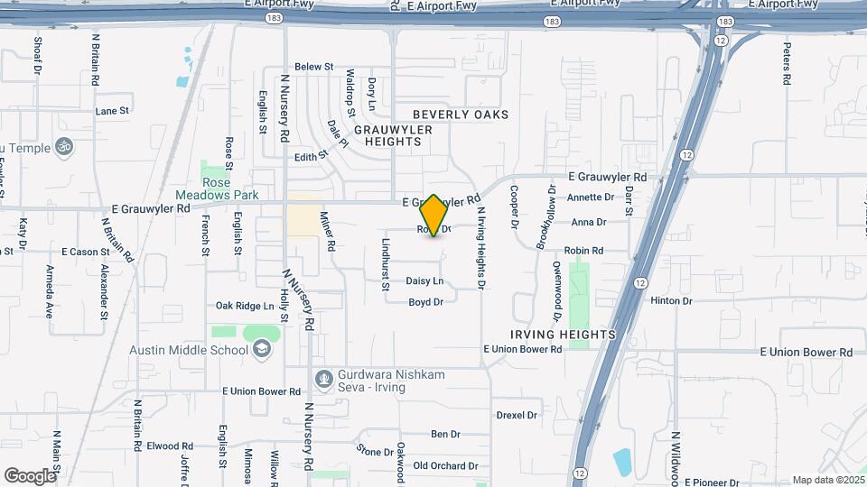 1319 Brookhurst St Map and Location Details