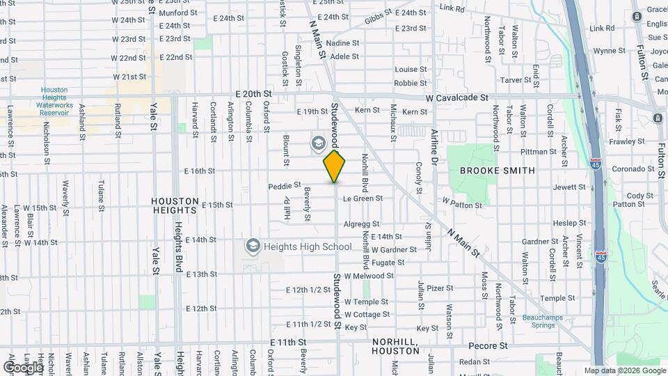 1525 Studewood St Map and Location Details