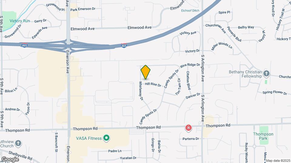 5534 Hill Rise Dr Map and Location Details