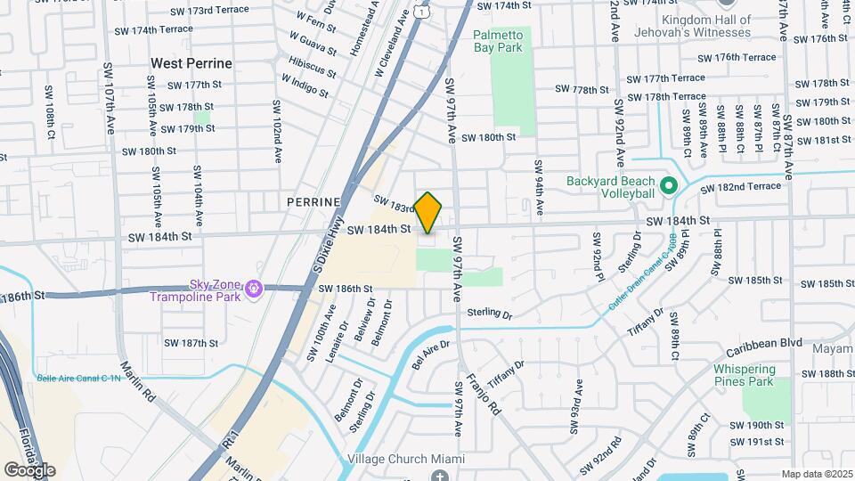 9760 SW 184th St, Unit Cutler Bay Map and Location Details