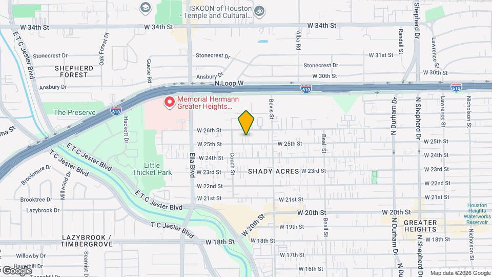 1439 W 25th St Map and Location Details