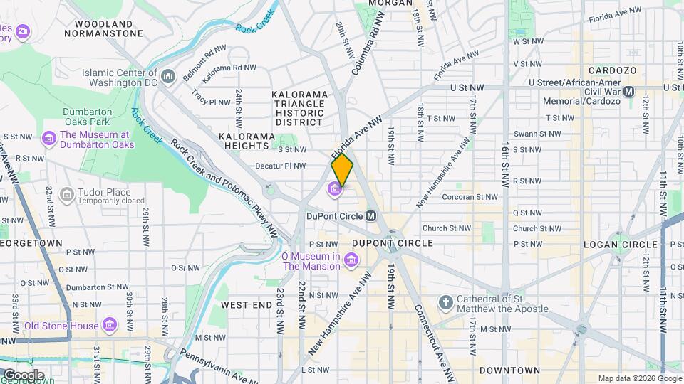 1619 21st St NW, Unit Bsmt Apt Map and Location Details