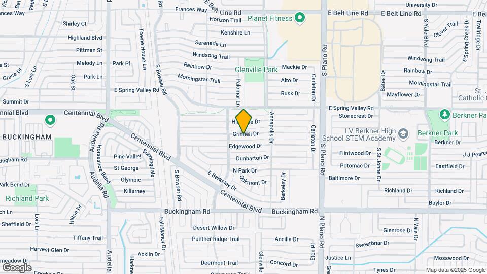 1100 Grinnell Dr Map and Location Details