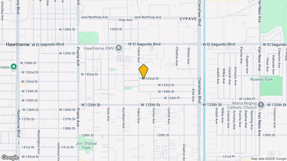 3542 W 132nd St, Unit 35421/2 Map and Location Details