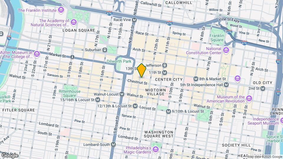 1229-37 Chestnut St, Unit 1528 Map and Location Details