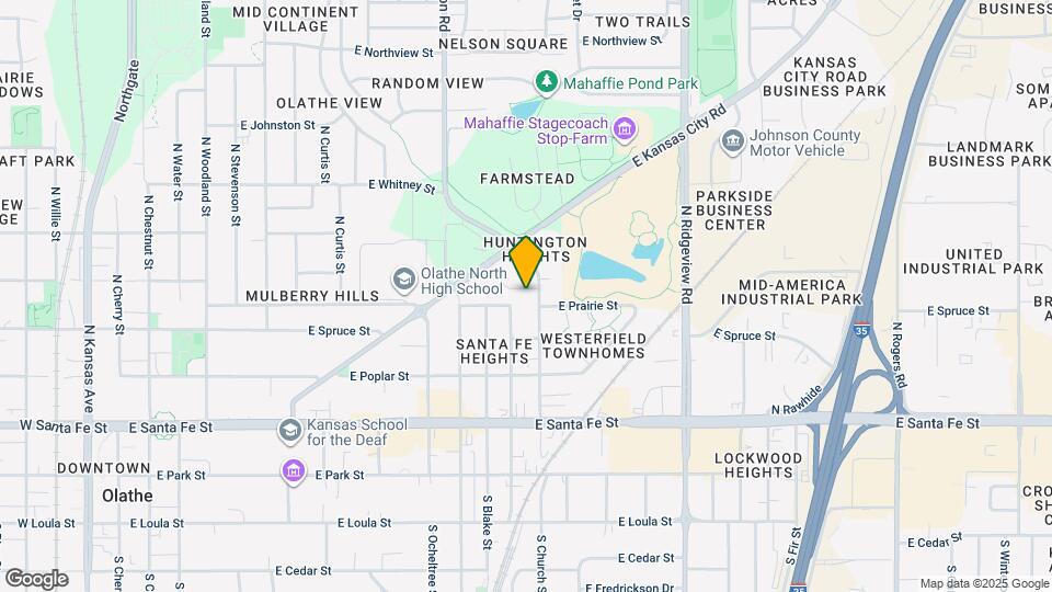 1039 E Huntington Pl Map and Location Details