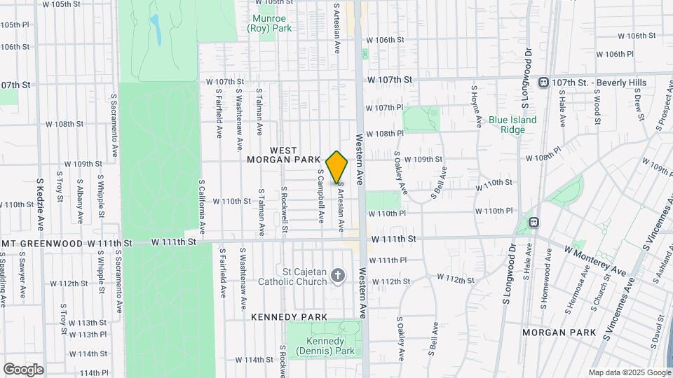 10944 S Artesian Ave, Unit #1 Map and Location Details