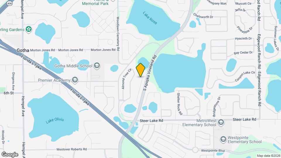 824 Palm Cove Dr Map and Location Details