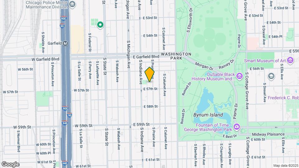 5642 S Prairie Ave Map and Location Details