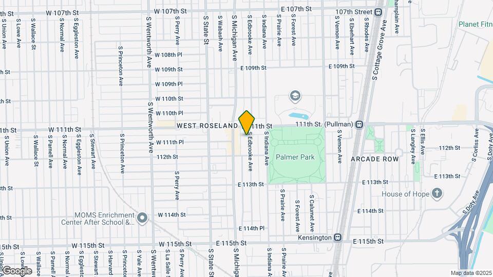 11118 S Edbrooke Ave Map and Location Details