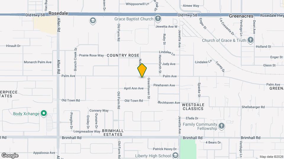 11717 Palm Ave Map and Location Details