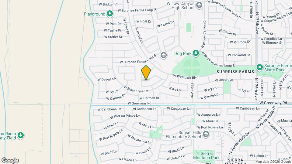 18183 W Desert Ln Map and Location Details